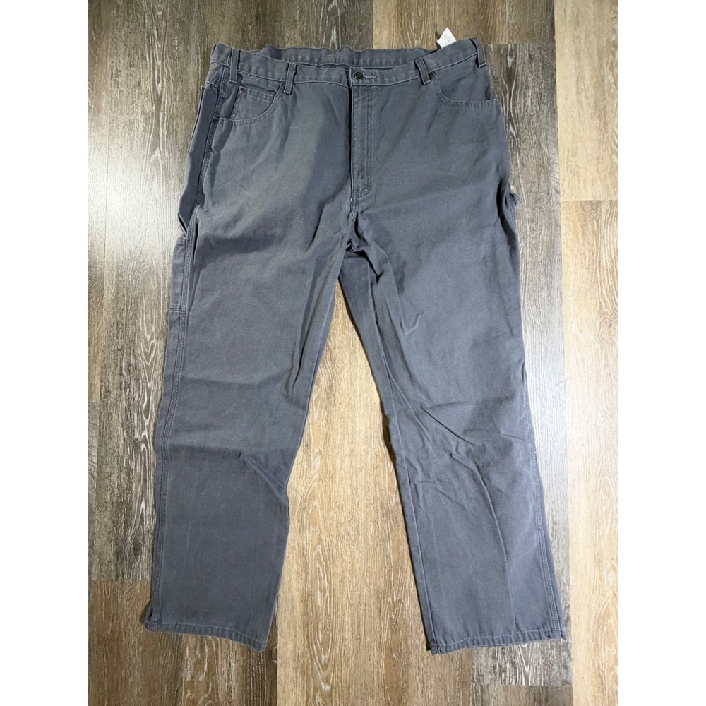 Dickies Carpenter Pants Mens 42x32 Gray Relaxed Fit Duck Canvas Utility Workwear